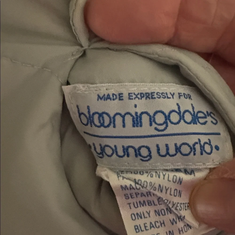 BLOOMINGDALES Light Reversible Gray & Res Puffer Vest, Size: 12-18 months